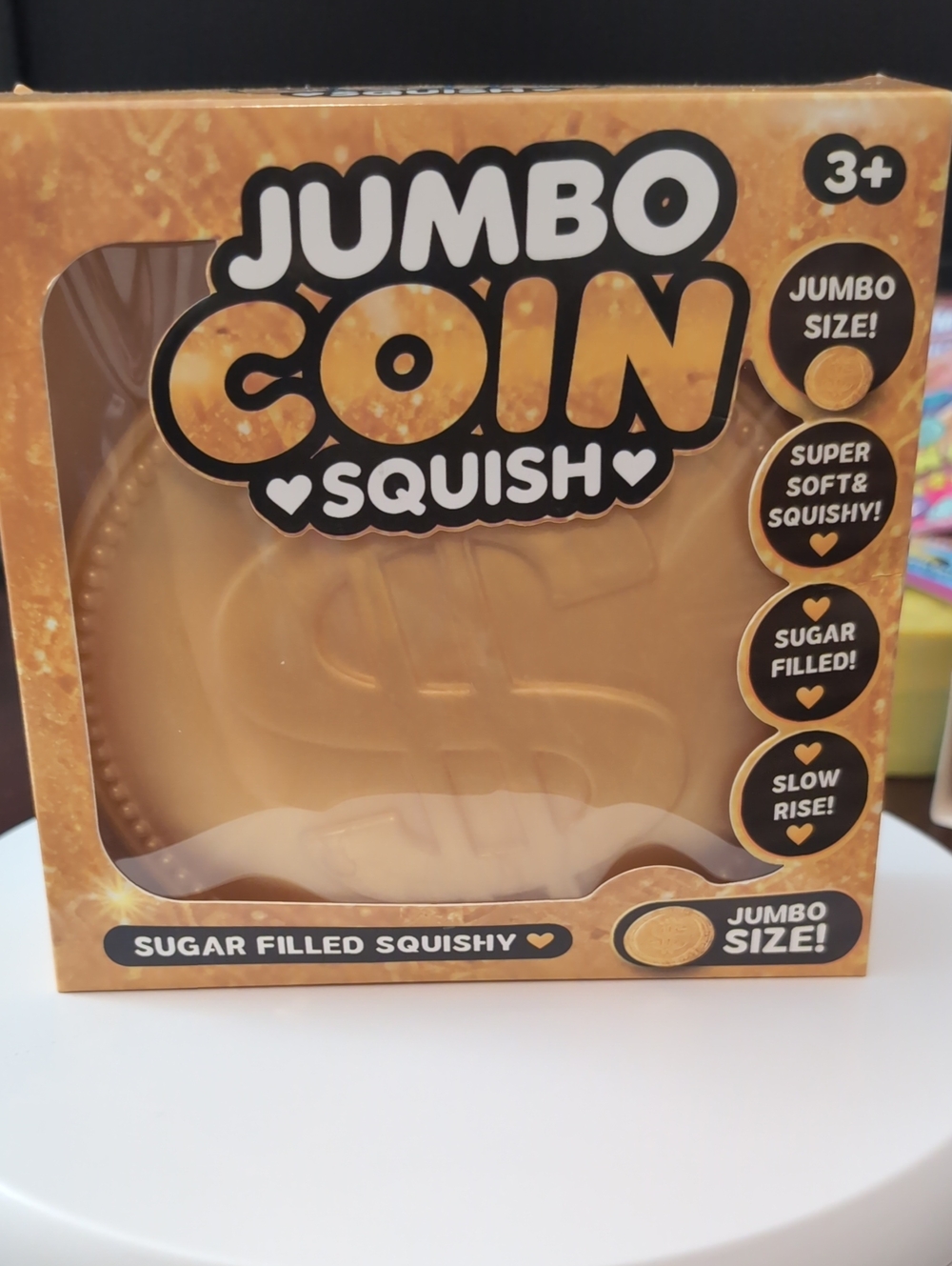 Jumbo Coin Squish — Brown Jumbo Coin Kids Sensory Toy